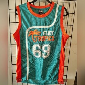 Basketball Jersey From 90s Moive Flint Tropics #69 Downtown